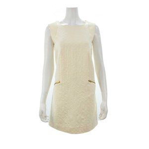 J.CREW BEIGE COTTON BLEND SLEEVELESS DRESS SIZE S